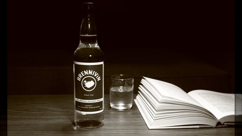 Brennivín by book and shot