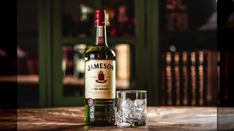 Jameson Irish whiskey on table