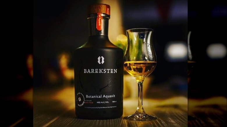 bareksten aquavit with shot