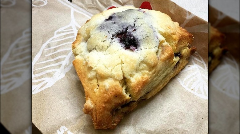 Starbucks blueberry scone