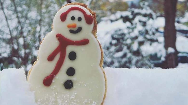 Starbucks Snowman Cookie