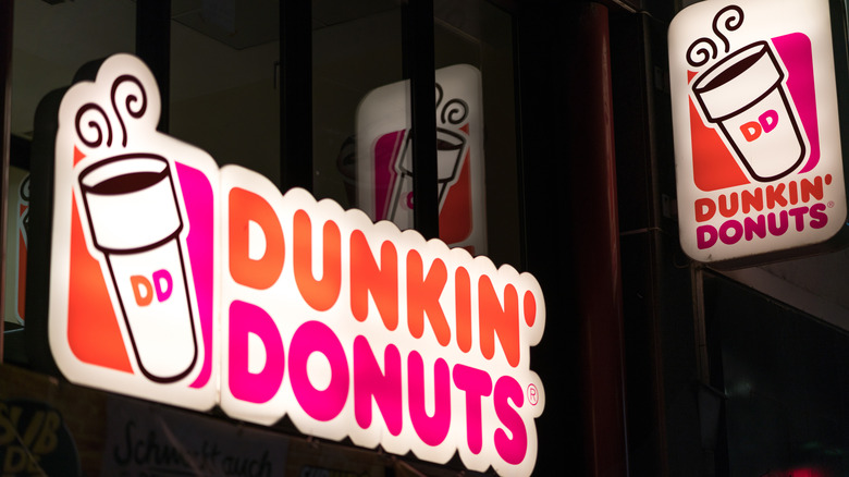 Dunkin' Donuts signs