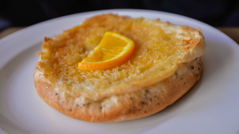 Sally Lunn Bun with orange slice