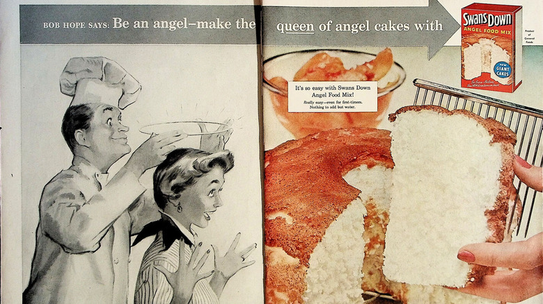 angel food cake vintage ad