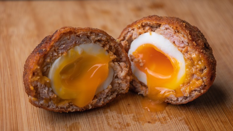 runny Scotch eggs