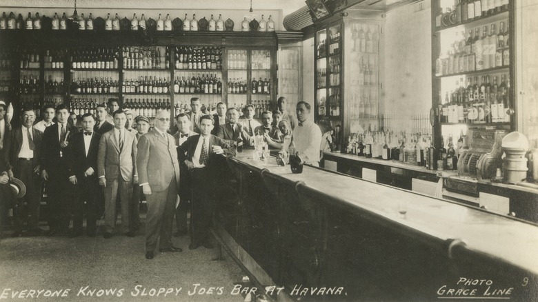 Historic photo of Sloppy Joe's Bar in Havana