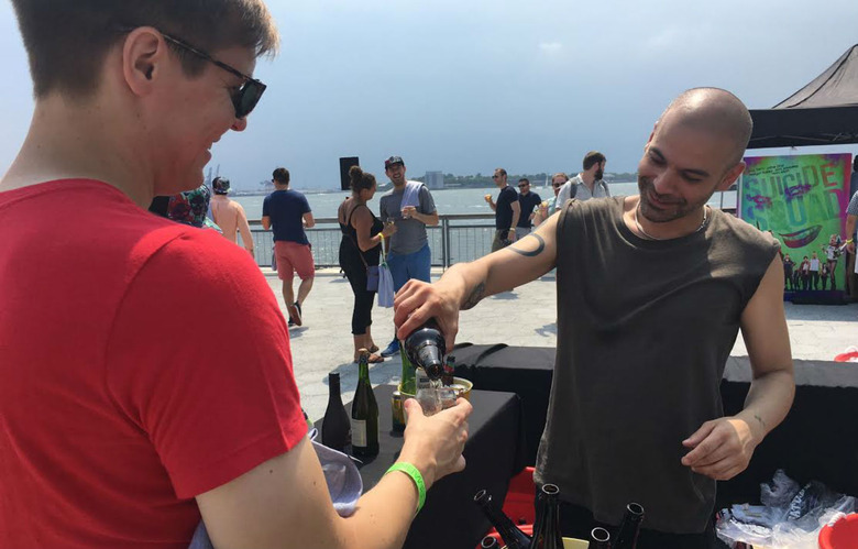 Alex Biedermann Being Served a Beer