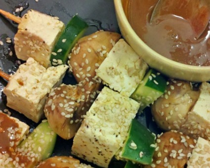 Marinated Tofu Satay 