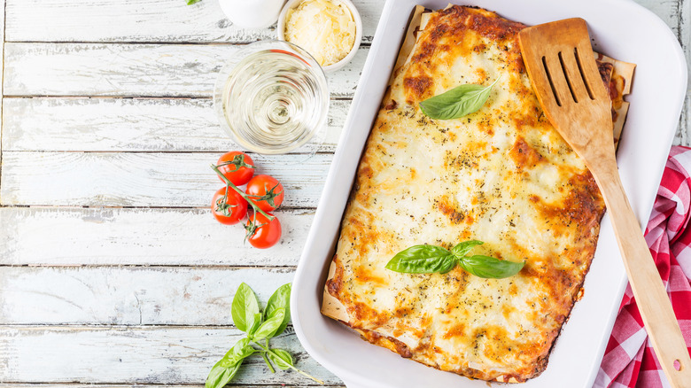 Traditional Italian lasagna 