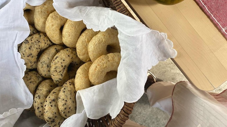 Bagel Bunny bags with three bagels