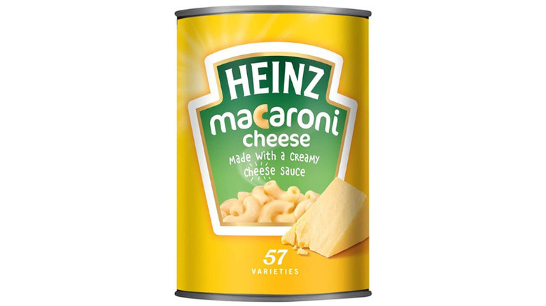 Can of Heinz macaroni cheese