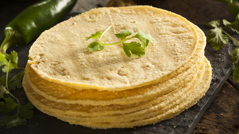 Yellow corn tortillas