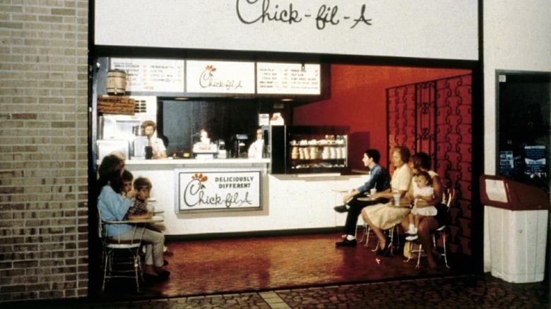 Vintage Chick-fil-A mall restaurant