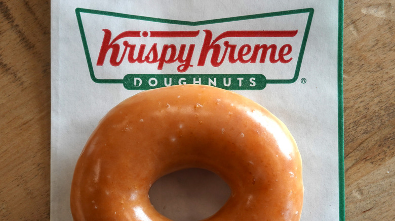 A Krispy Kreme donut