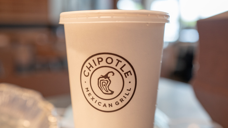 Chipotle drink cup