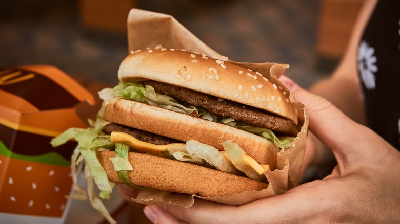 Big Mac held in hands