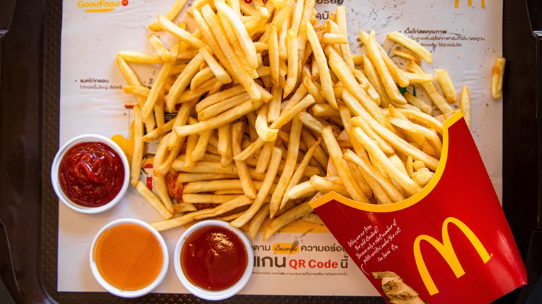 McDonald's fries on tray