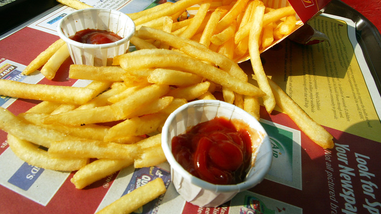 McDonald's fries with ketchup