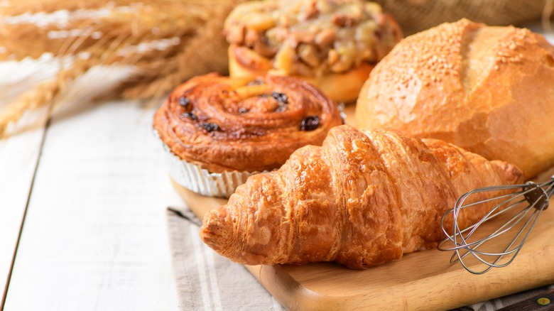 Variety of breads