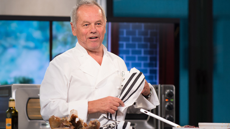 Wolfgang Puck cooking