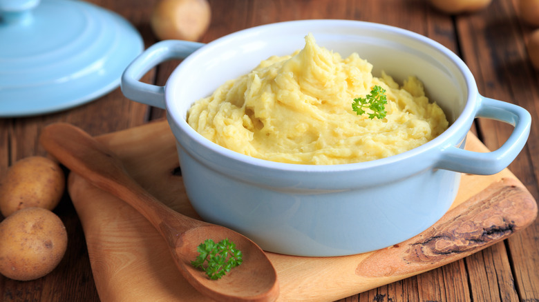 Mashed potatoes in a pot