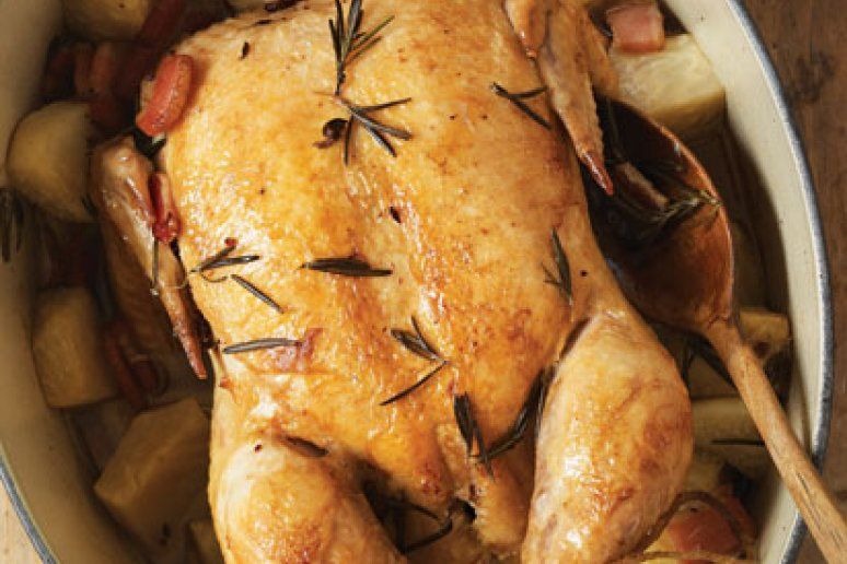 Pot-Roasted Chicken 