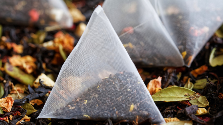 triangle bags of tea