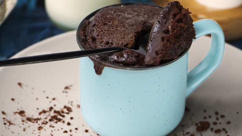 Mug cake in mug