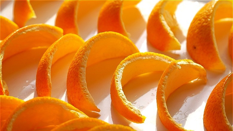 Orange rind segments 