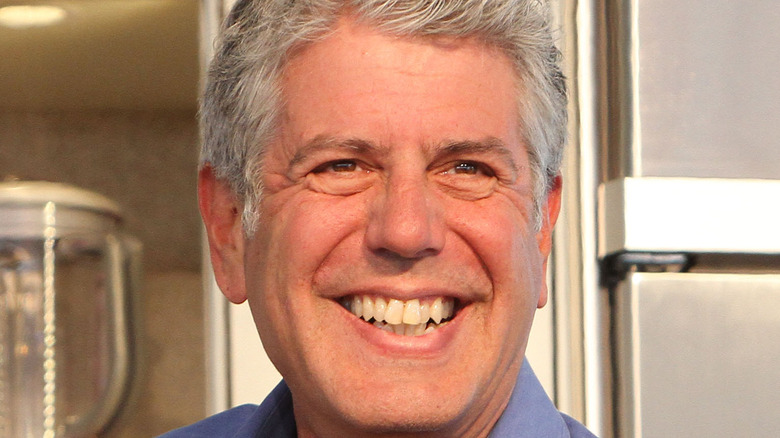 Anthony Bourdain smiling