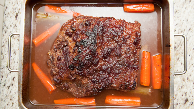 Passover brisket with carrots