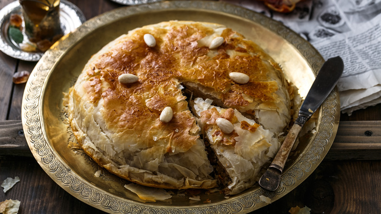 Arabian pie made with phyllo dough