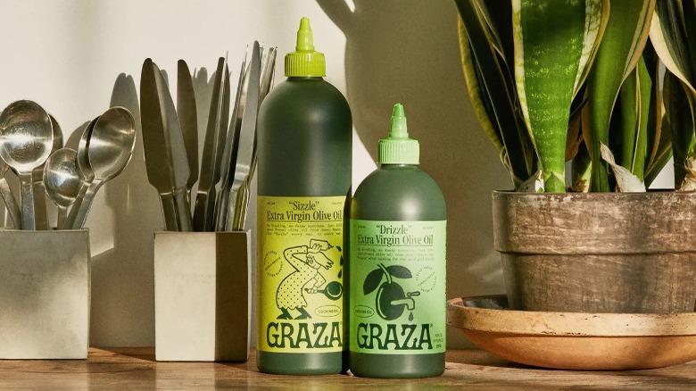 Graza bottles of olive oil 