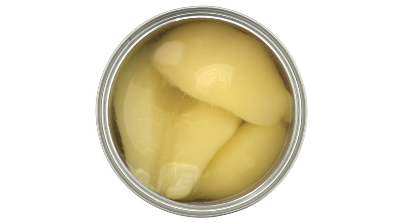 can of preserved pears