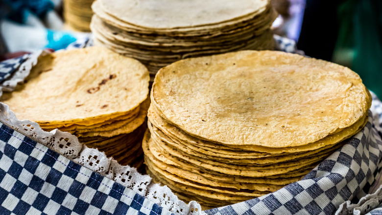 homemade corn tortillas