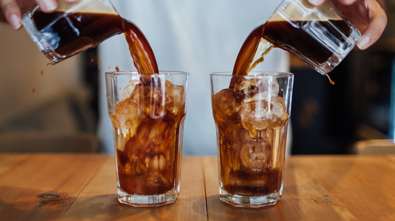 cold brewed coffee