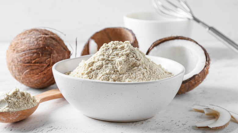 bowl of coconut flour