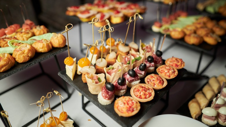 Appetizers at a party