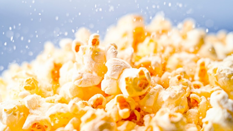 Popcorn sprinkled with citric acid