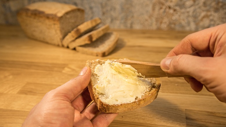 Bread with whipped butter