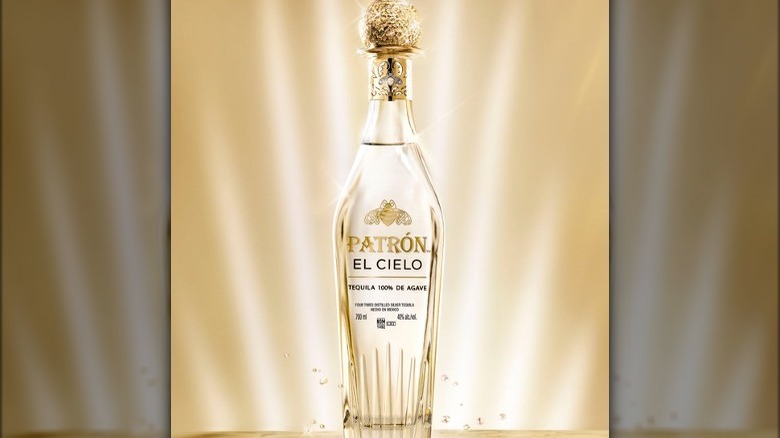 Patrón El Cielo Silver Tequila bottle