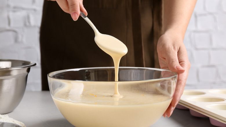 Bowl of cake batter