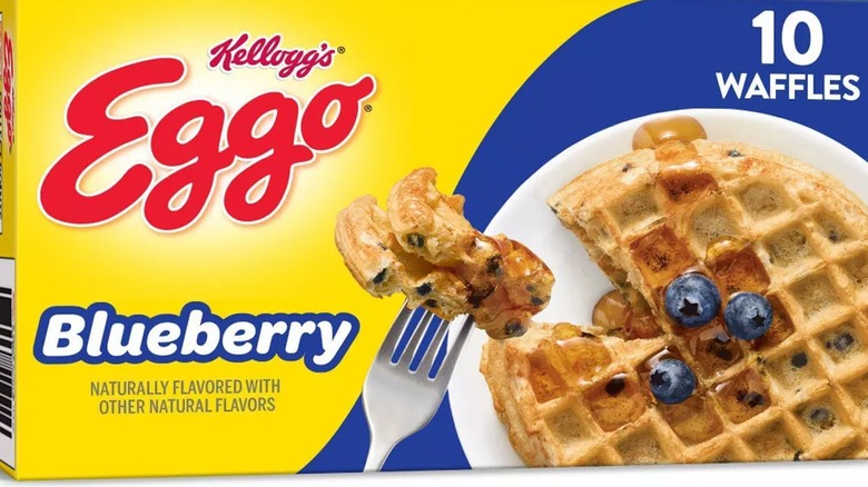 Blueberry Eggo waffles