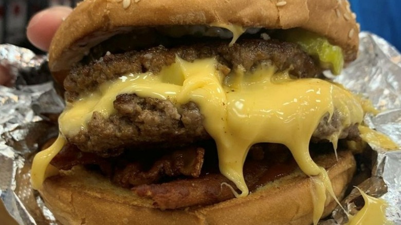 Five Guy cheeseburger