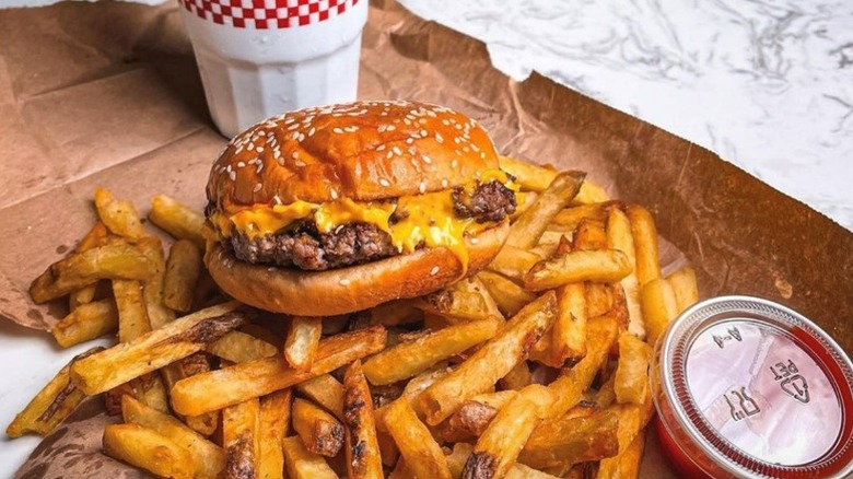 Five Guys burgers and fries