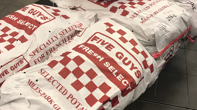 Five Guys potato sacks