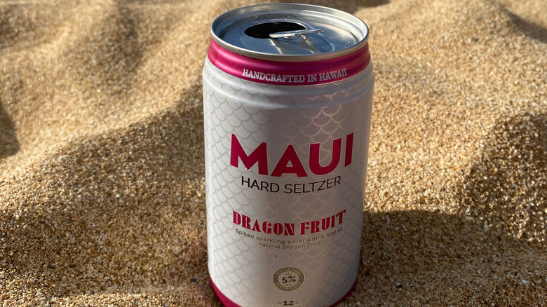 Hawaiian can of Maui hard seltzer