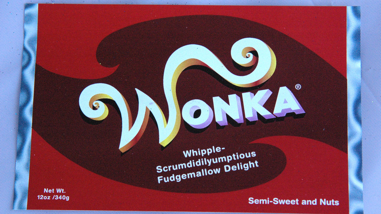 retro Wonka Bar wrapper