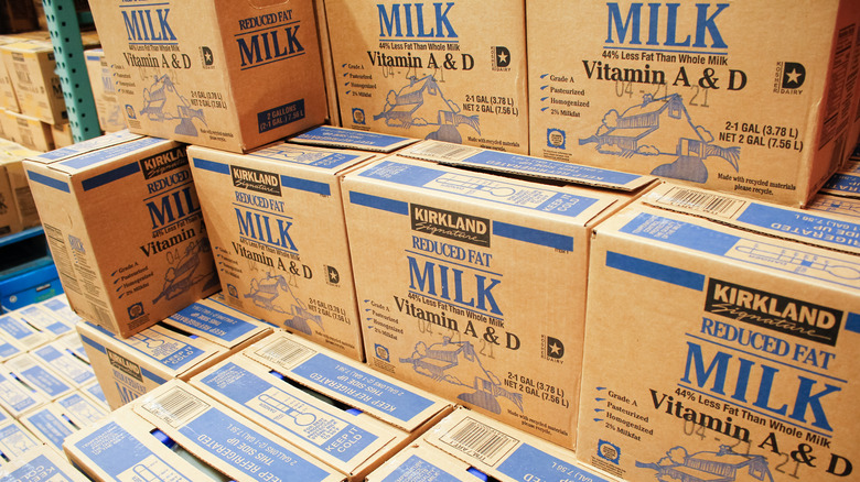 Costco Kirkland Signature milk boxes