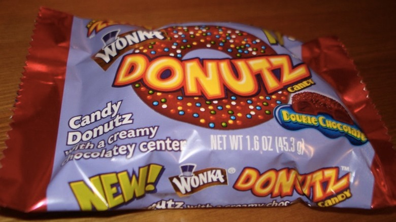 a Wonka Candy Donutz in original packaging